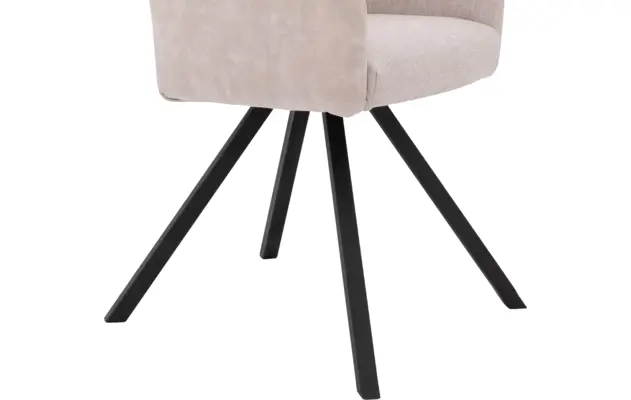Goossens eetkamerstoel jesse beige stof - 8234500-{merk}-proefmodel-proefmodel-06
